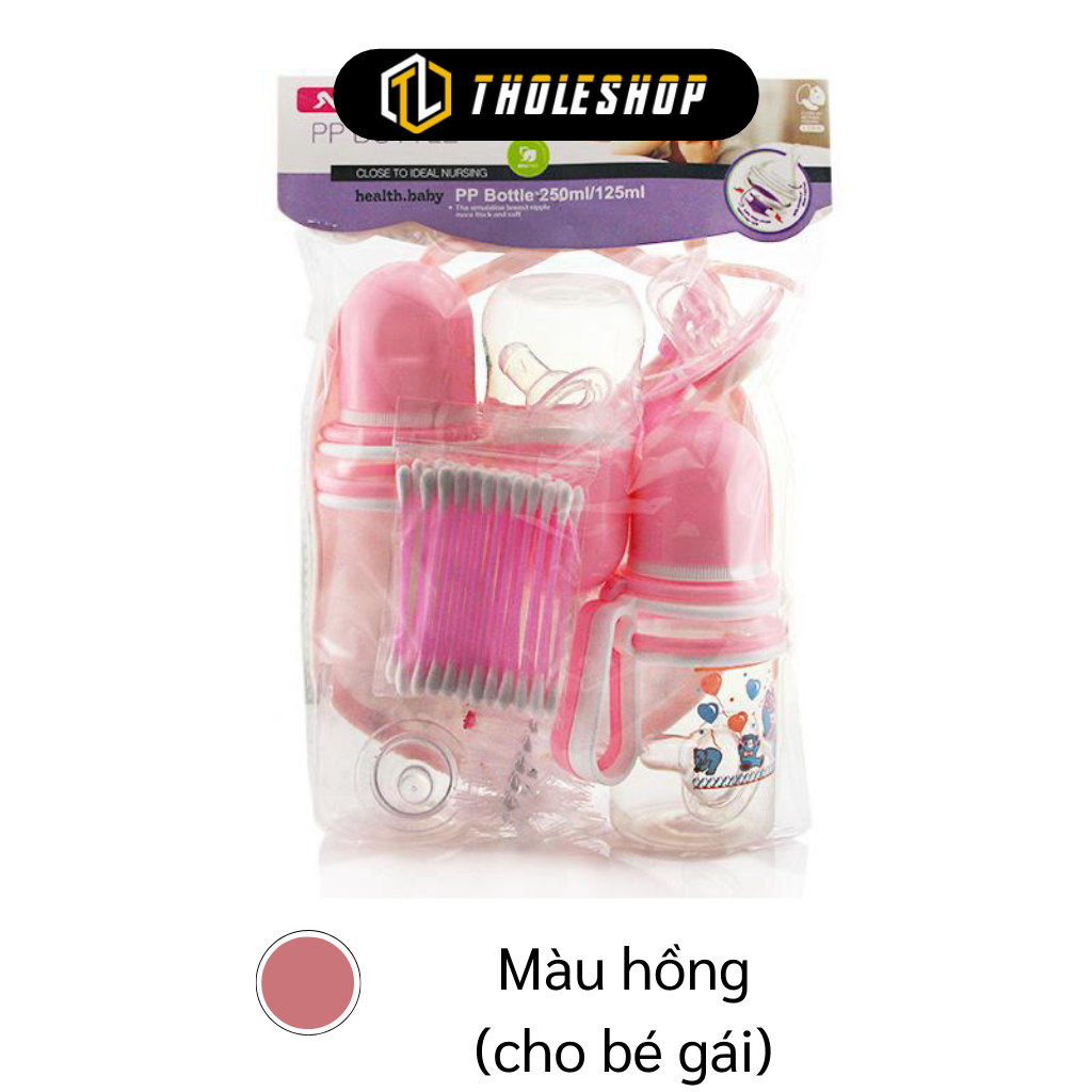 Bộ bình sữa cho bé - Bộ bình sữa yếm cho bé PP Bottle vừa gọn gàng vừa tiện lợi - Bình sữa cho bé - Bình sữa kèm yếm cho bé