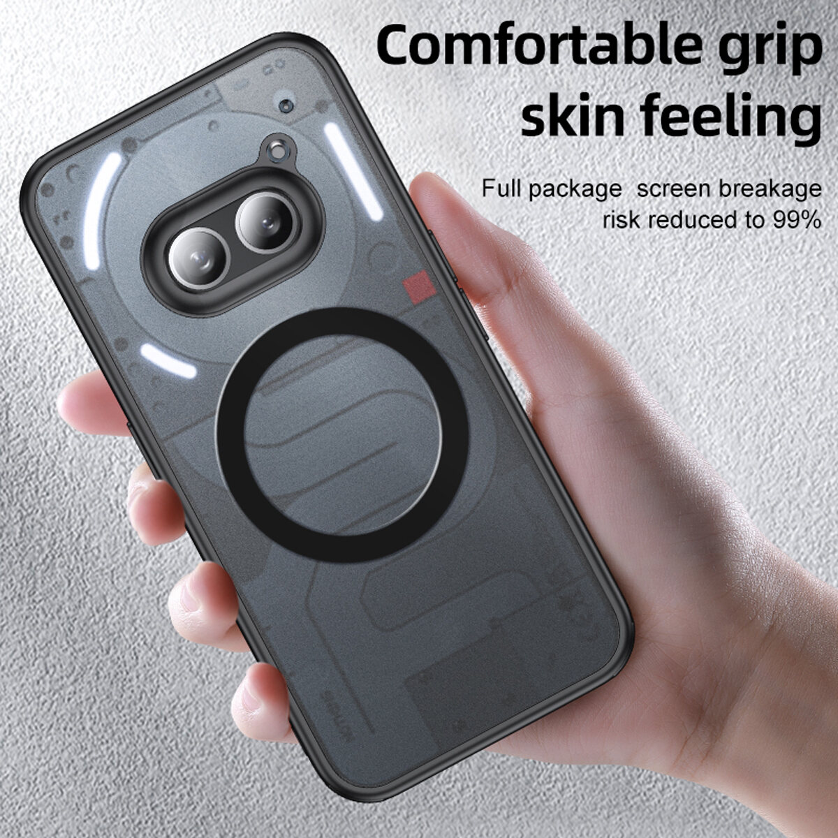 xprmy%20for%20Nothing%20Phone%202A%20transparent%20hard%20case%20anti-yellowing%20Ultra%20Thin%20Slim%20shockproof%20case%20-%20Image%204