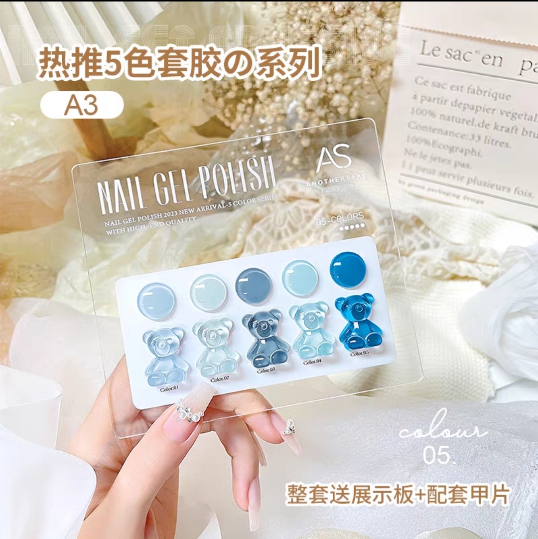 Set Sơn AS 5 Màu A3 Chai Xanh Cao Cấp - sinailmi