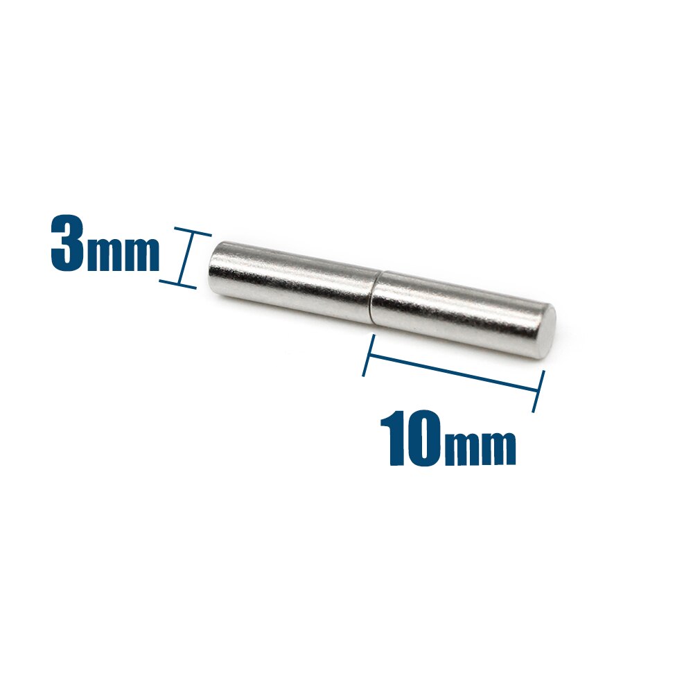 Nam châm siêu mạnh đường kính 3mm x 10mm ( 10 viên)