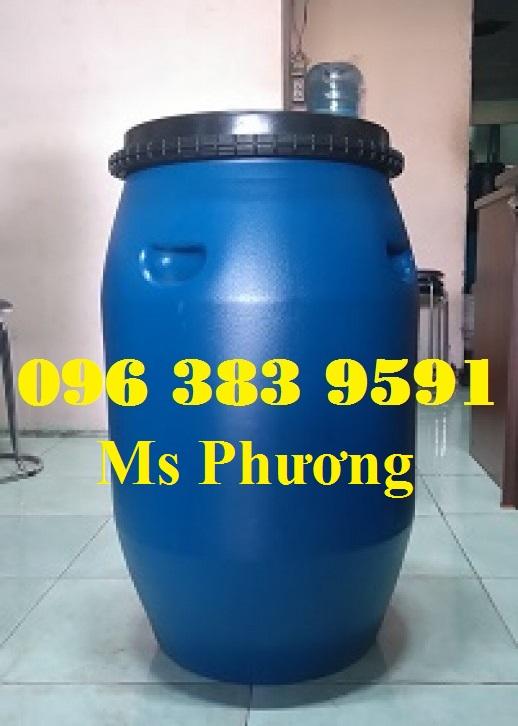Thùng phuy nhựa 120l đựng chất lỏng, dung môi