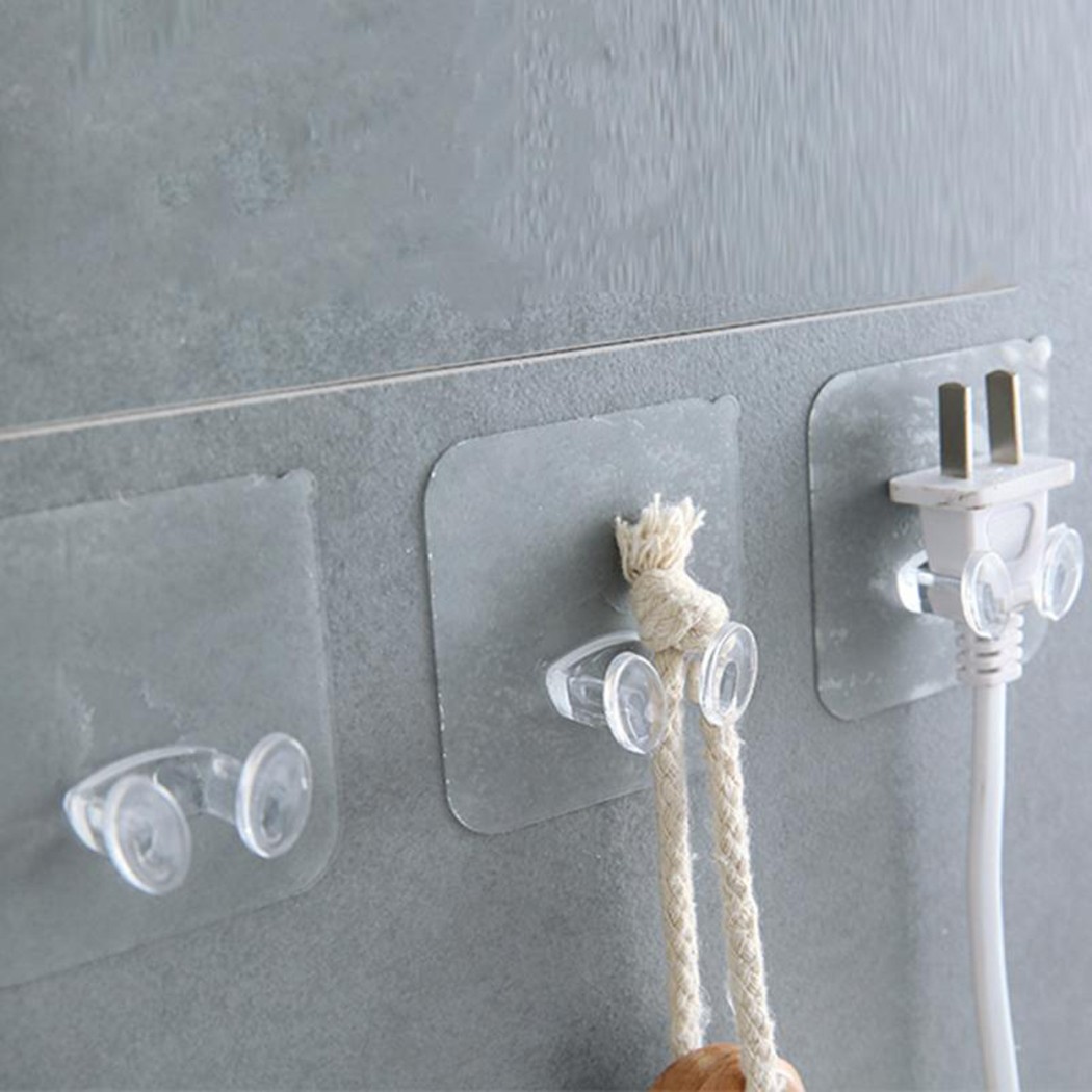 Plastic Wire plug bracket hook 62cm Storage Hook 1PCS White Punch-free