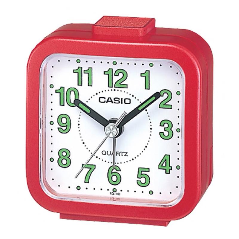 Casio TQ-140-4D Standard Analog Traveller's Alarm Clock 