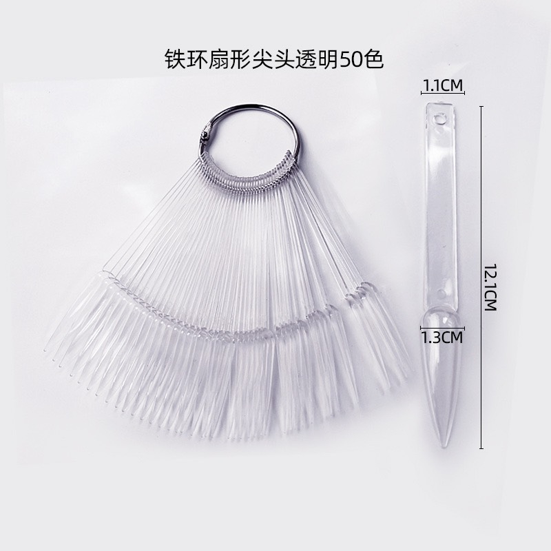 Móng que tập vẽ, tập sơn, làm mẫu nail bịch 50 que (nhọn, vuông, bầu, thang)