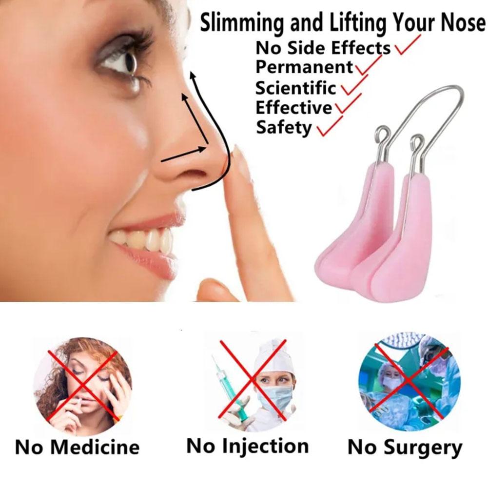 Nose Shaper Lifter Clip Nose Beauty Up Lifting Soft Safety Silicone Nose Bridge Straightener Corrector.