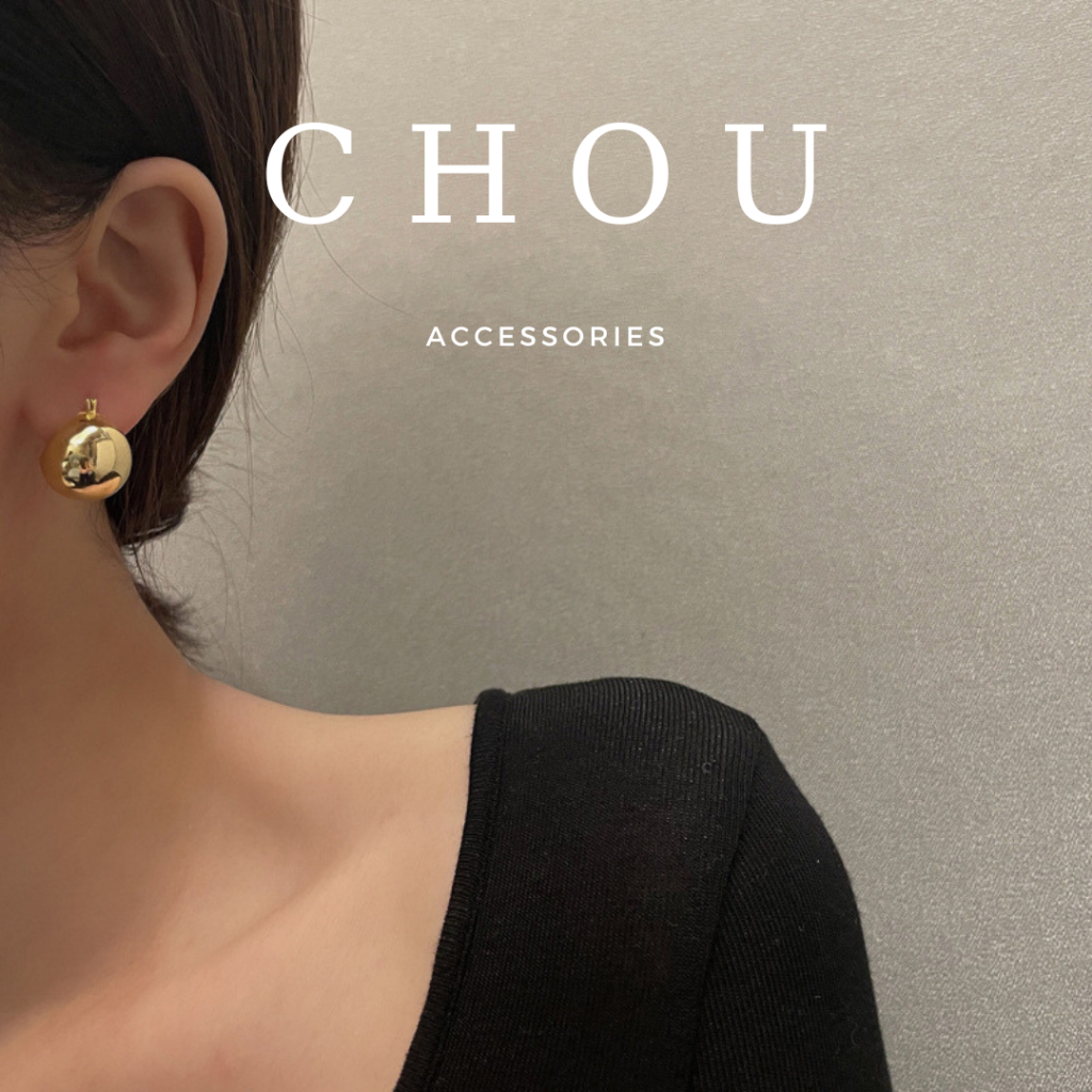 Bông Tai, Khuyên Tai Quả Cầu Basic | CHOU ACCESSORIES |
