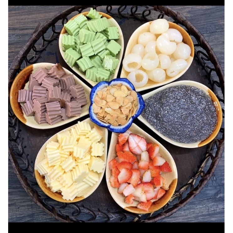 Chè khúc bạch 3 màu thơm ngon -set 350gam