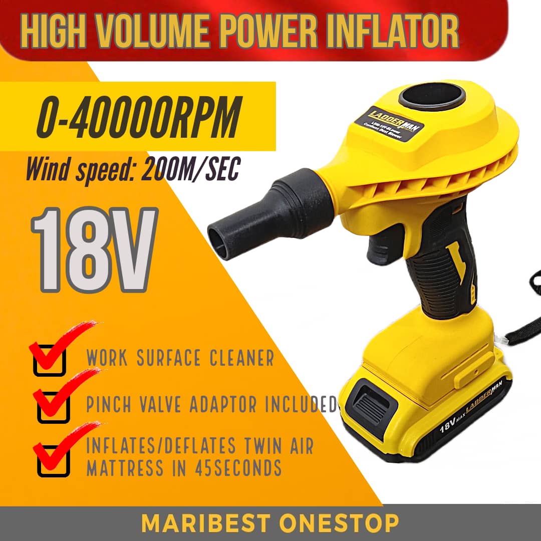 Cordless high discount volume power inflator