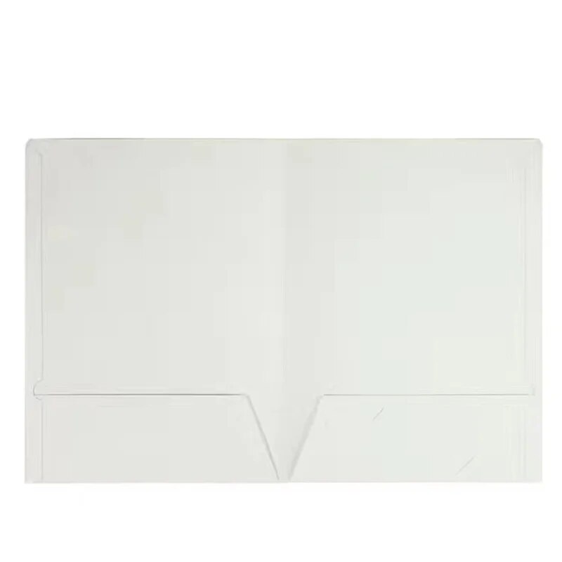10pcs A4 Twin Pocket Folder Kraft Paper Office Project File Presentation Folder Document Holder Desk Organizer File Report Cover