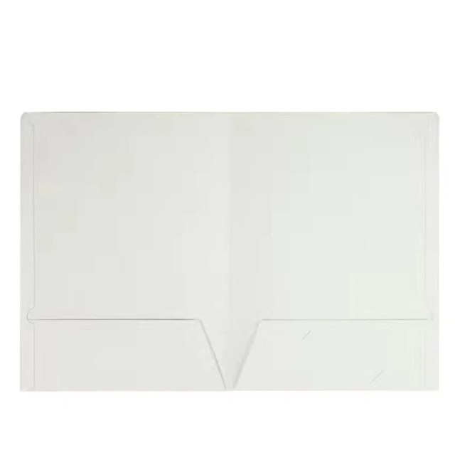 10pcs A4 Twin Pocket Folder Kraft Paper Office Project File Presentation Folder Document Holder Desk Organizer File Report Cover