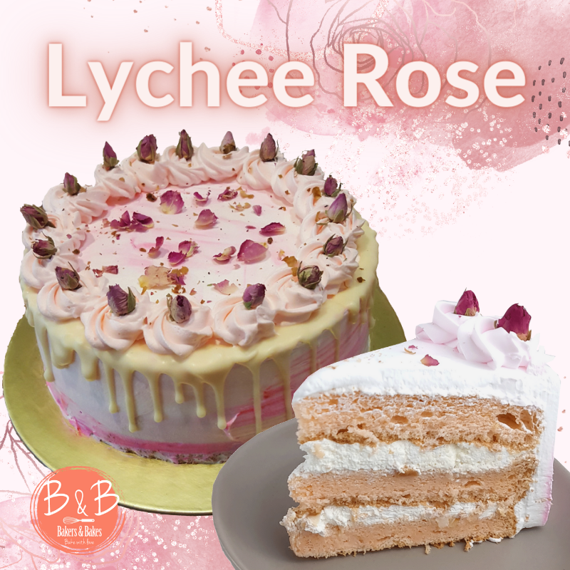 Rose & Lychee Cake Recipe | Baking Mad