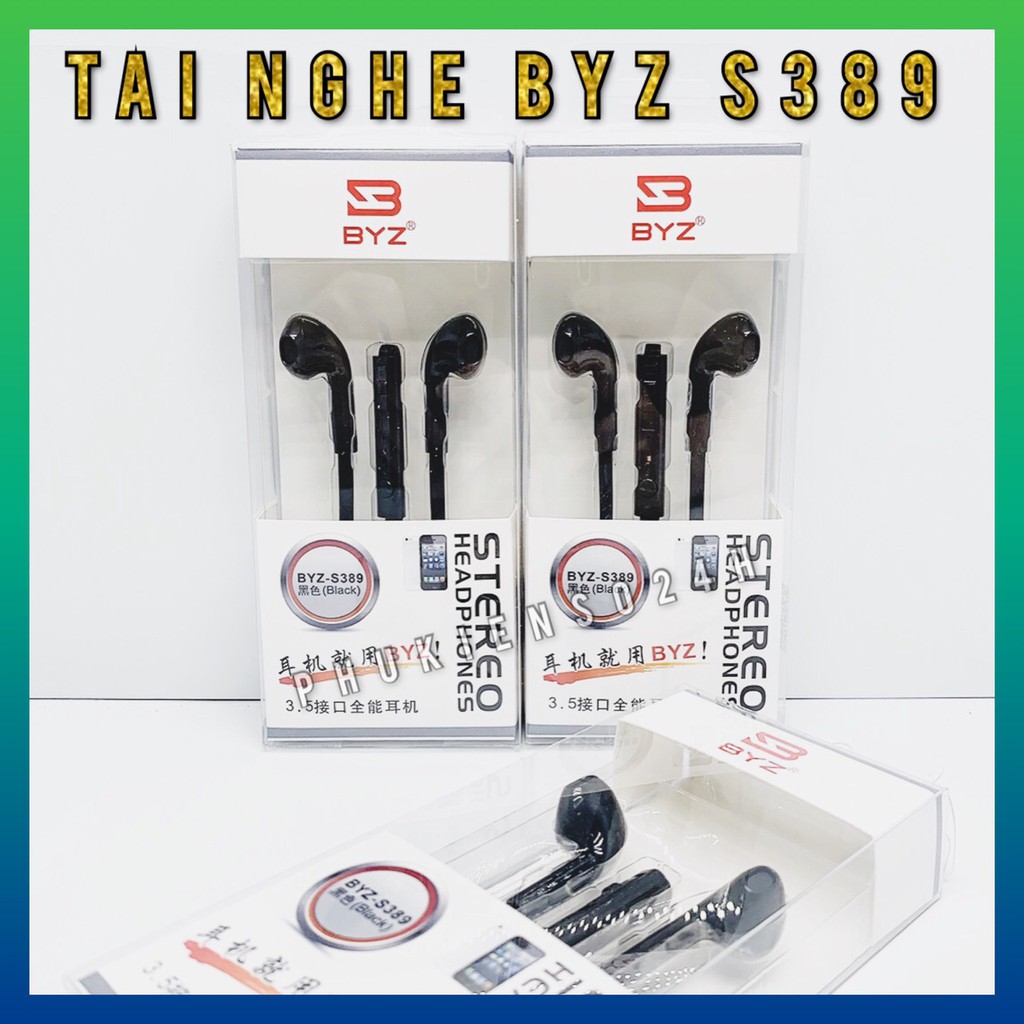 Tai nghe nhét tai BYZ S389 dành cho IPHONE/ANDROID