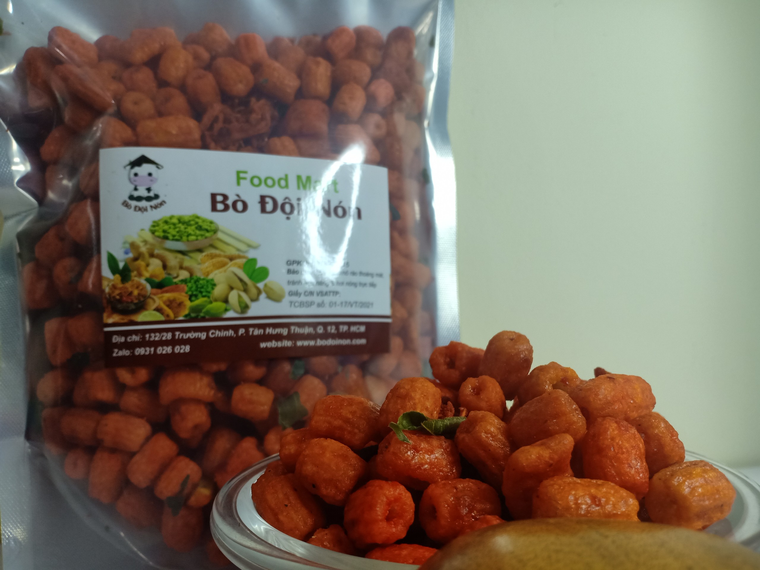 Nui sấy bò lá chanh 500g bò đội nón