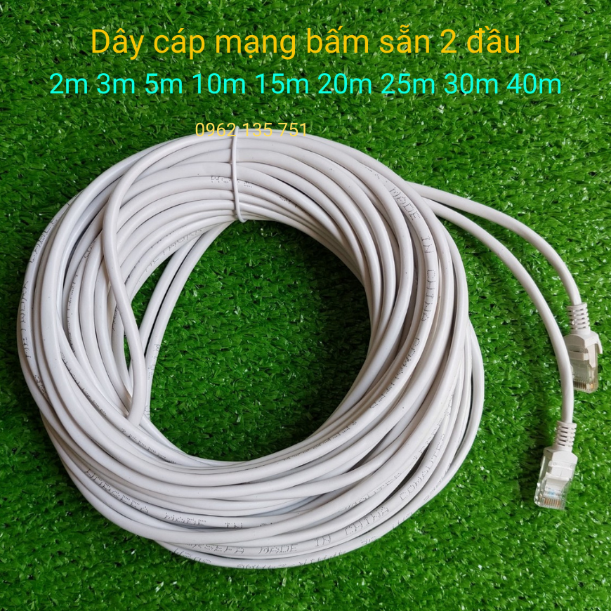 Dây cáp mạng bấm sẵn 2 đầu 2m 3m 5m 10m 20m 30m 40m