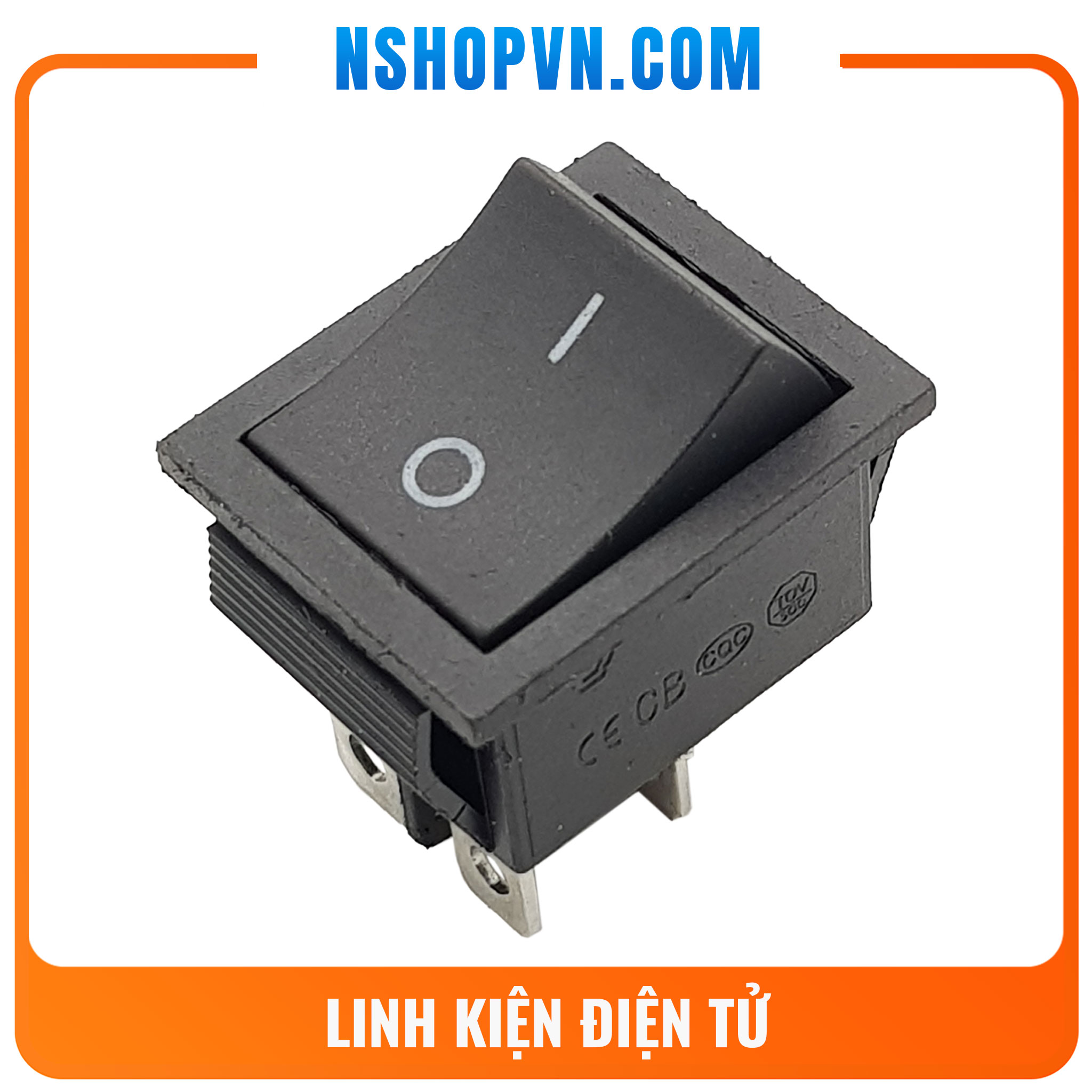 Công tắc 4 chân 2 vị trí kcd4 | công tắc bập bênh màu đỏ/đen