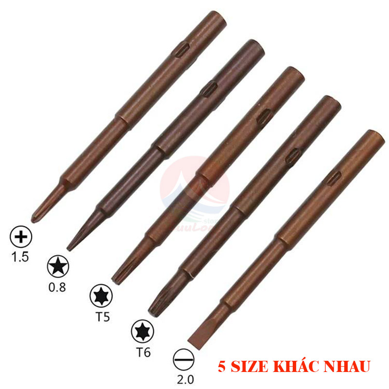 Multi-function 5-head screwdriver set, screwdriver, phone, computer, laptop, Macbok, 5-point multi-function screwdriver for electronic repair