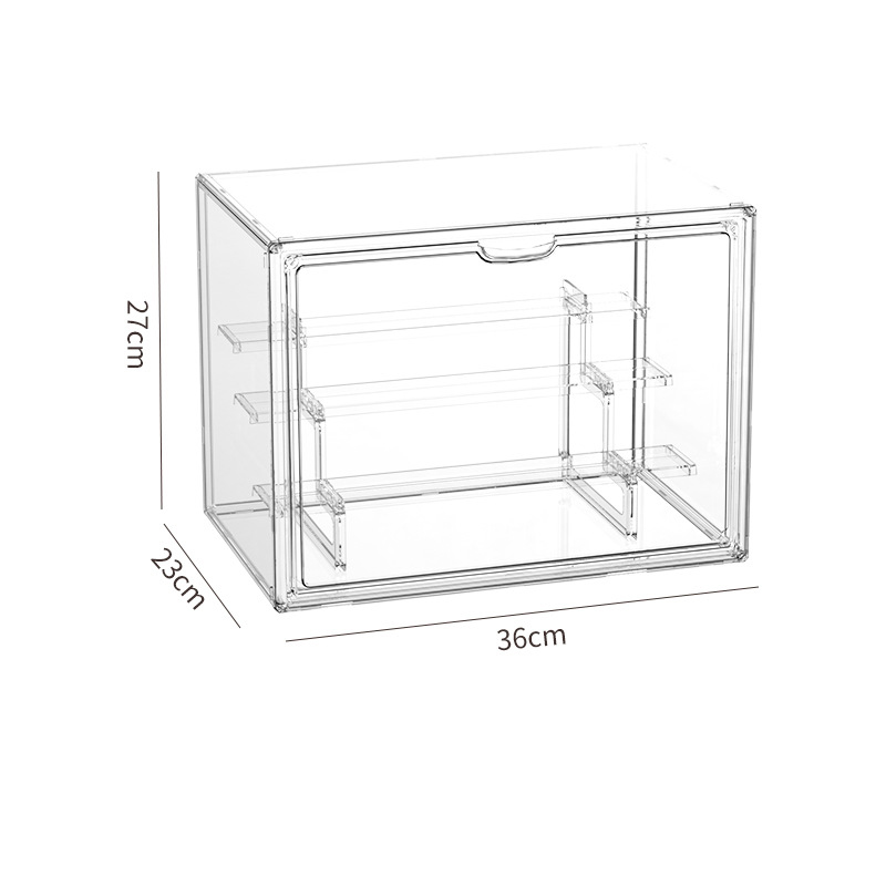 Blind box storage display shelf, desktop transparent dustproof acrylic storage cabinet figure display box