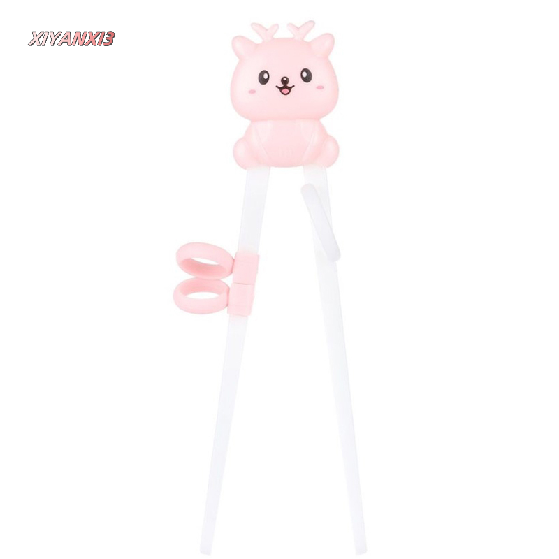 XIYANXI3 1 đôi đũa hoạt hình Đũa tập ăn cho trẻ em đũa học cách sử dụng chính xác Đũa tập cho bé