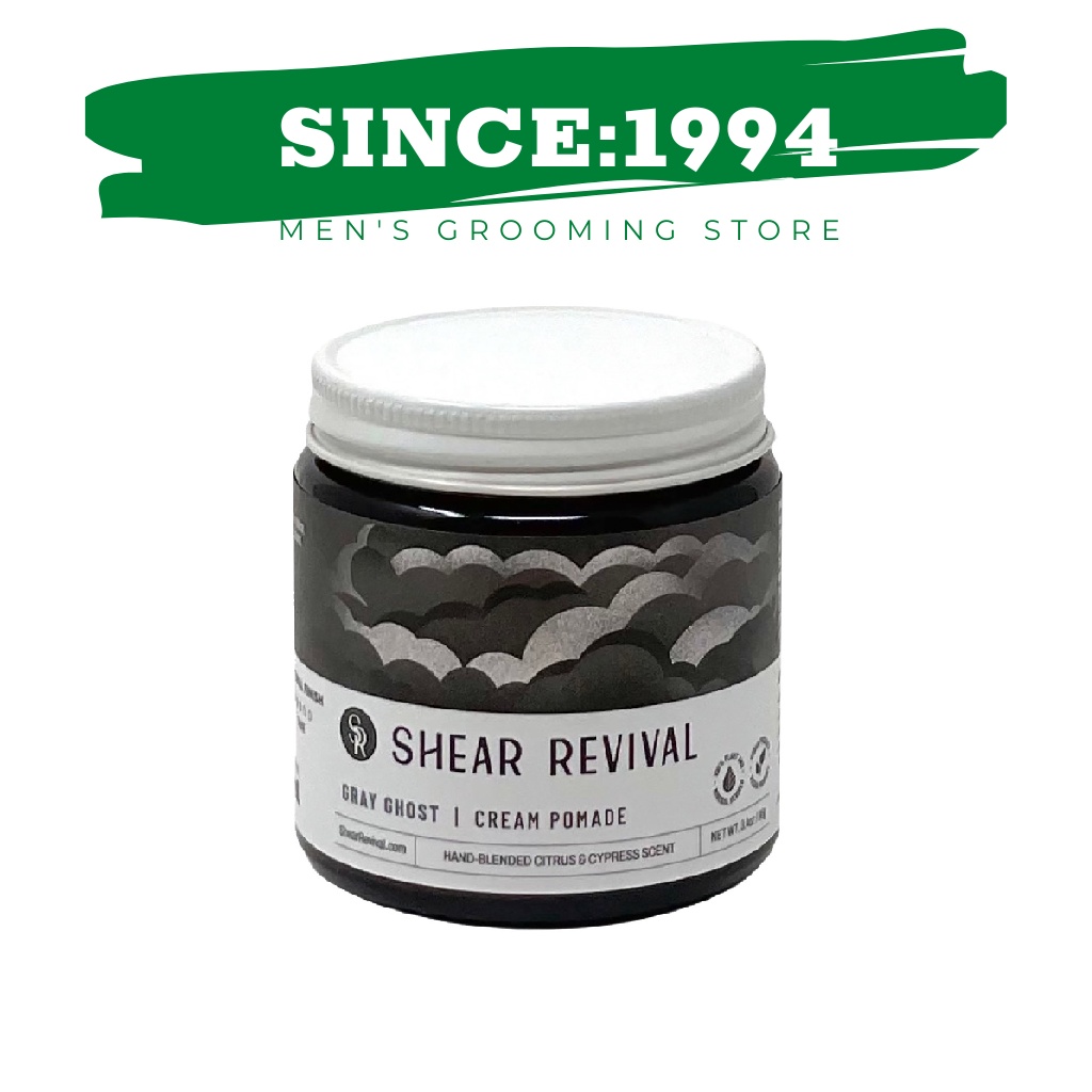 [Chính Hãng] Pomade tạo kiểu tóc Shear Revival Gray Ghost Cream Pomade 100ml