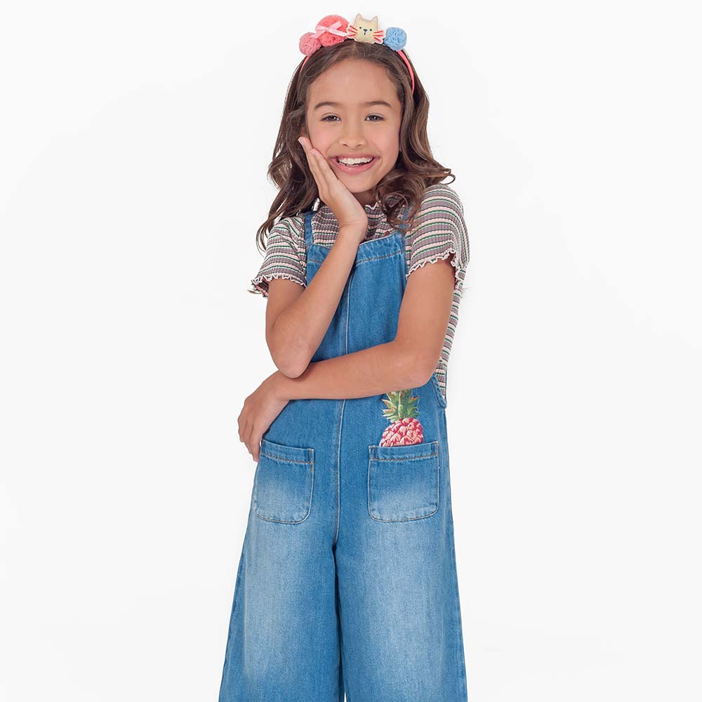 denim strappy jumpsuit