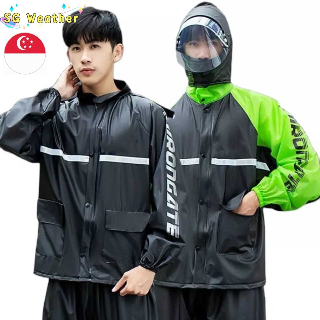 Waterproof Motorcycle Raincoat Rainsuit 