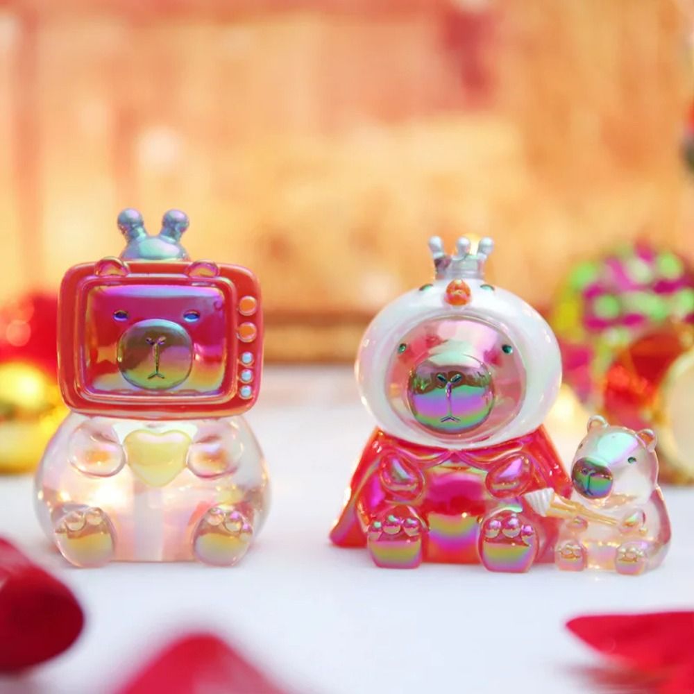 IJVBTV Animals Capibara Capybara Figure Blind Box Blind Box Simulation Capybara Animals Figures Figure Toys Cartoon Simulation Capibara Model Kid Toys