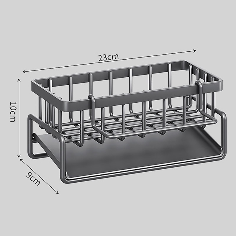 Kitchen storage rack, household drainage rack, vegetable sink, sink rack, save space,cloth rack, sponge steel wire ball, cleaning cloth storage rack