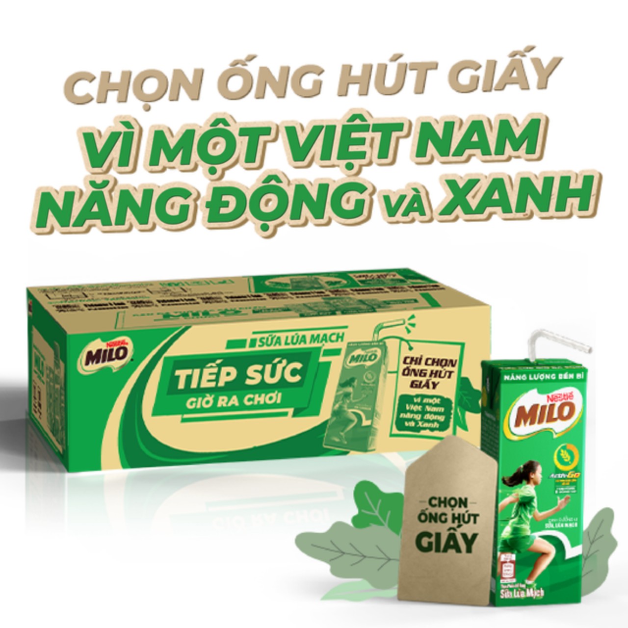 Sữa lúa mạch Nestlé Milo thùng 48 hộp x 180ml
