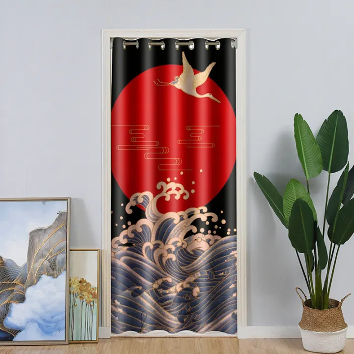 Door Curtain Hole Free Shading Bedroom Living Room And Kitchen Air Conditioning Insulation Windshield Curtain Household Simple Installation Curtain Lazada Singapore