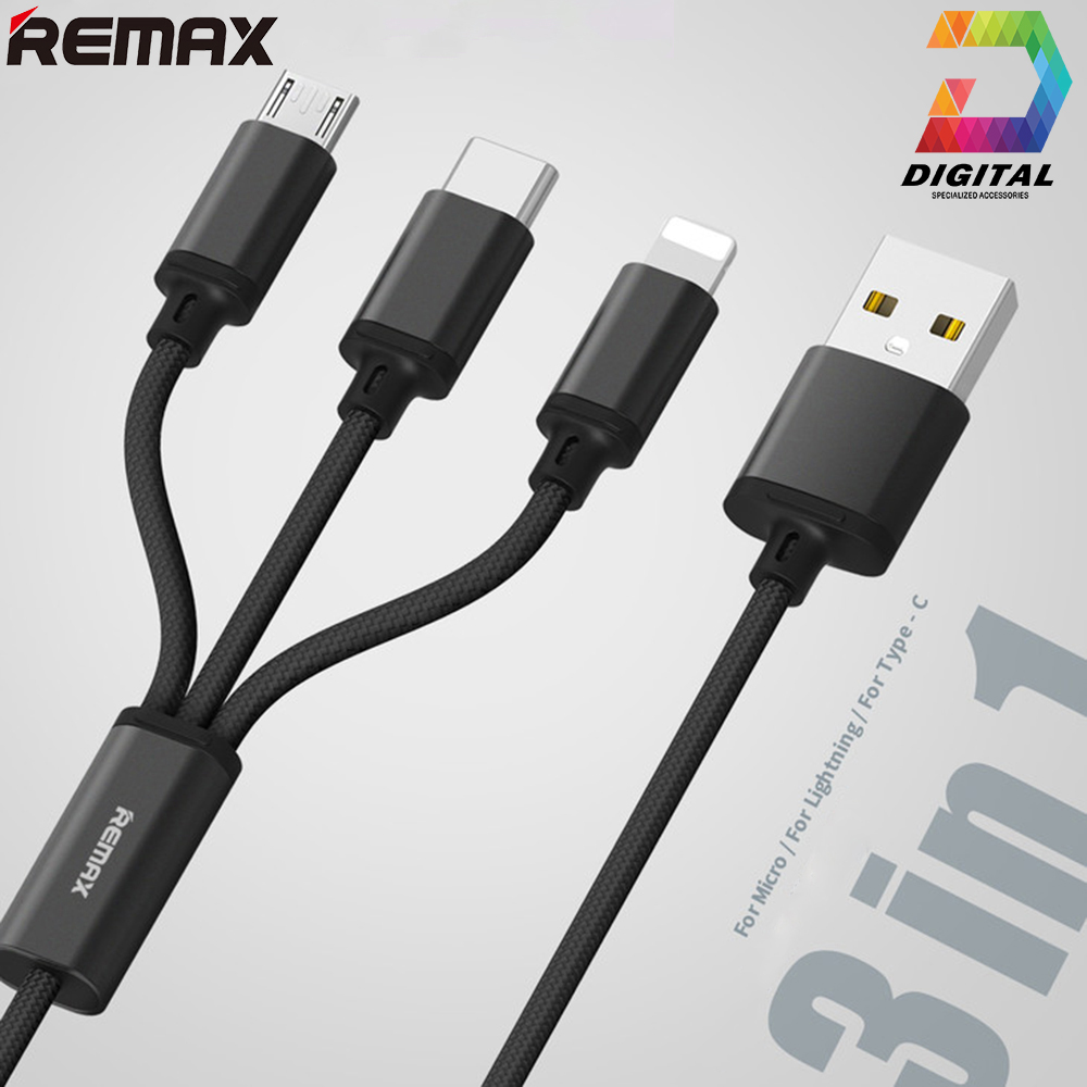 Cáp đa năng 3 đầu remax rc-131th chính hãng