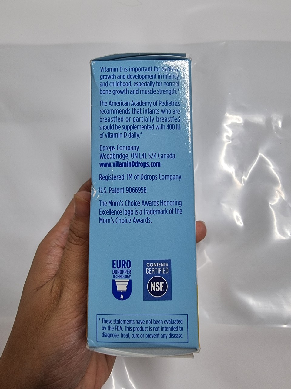 Baby Ddrops Vitamin D3 ddrop cho bé 90 giọt Mỹ