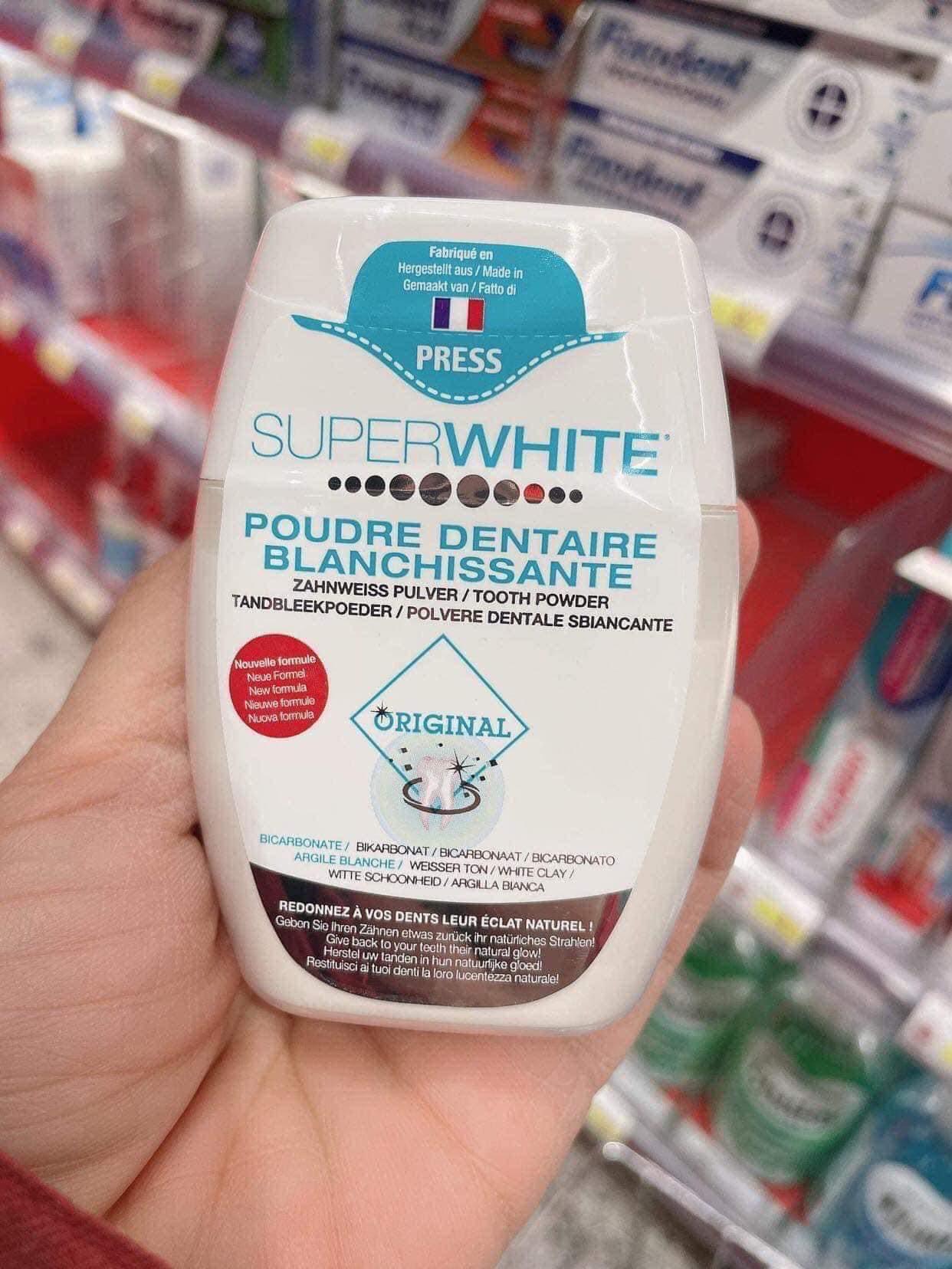 Bột làm trắng răng Super White Pháp