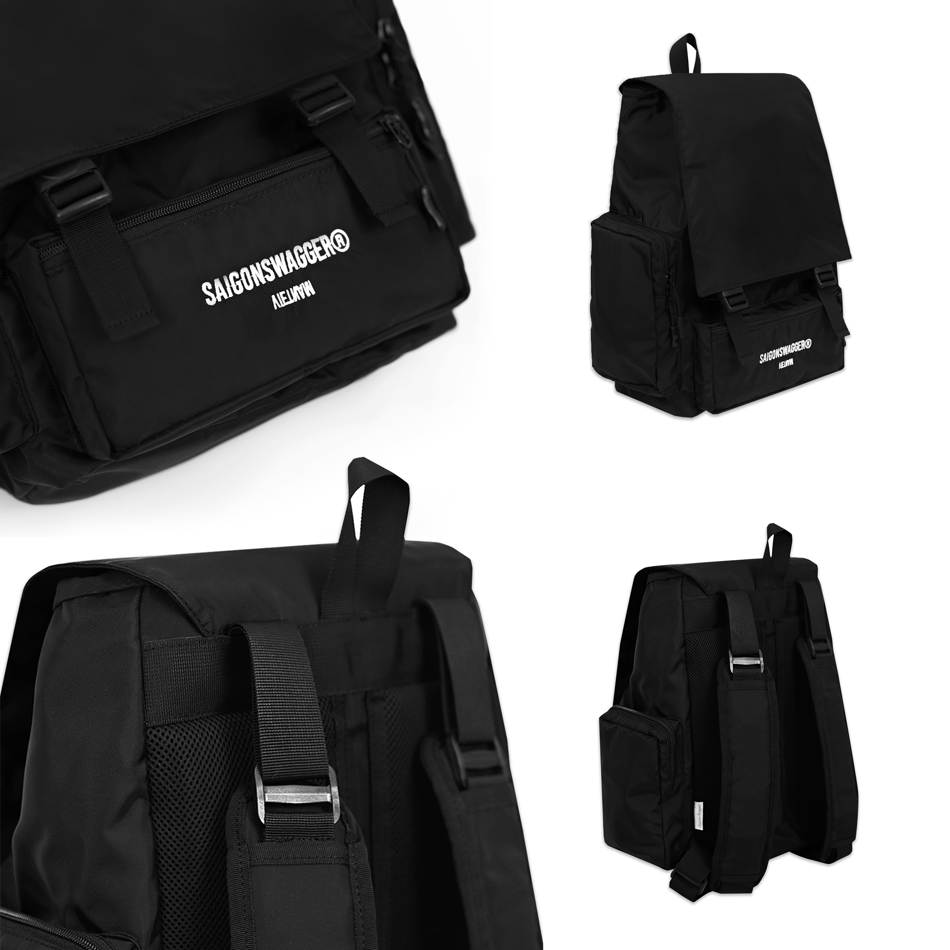 Balo SAIGON SWAGGER® Versatile Backpack Ngăn Chống Sốc Lap 16inch