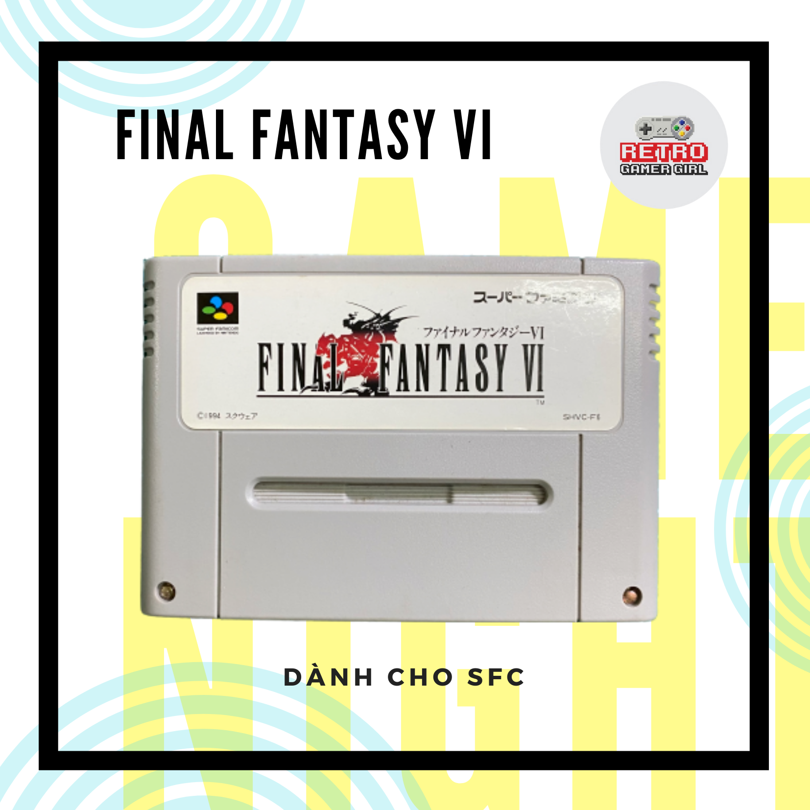 Băng game Final Fantasy VI SFC hệ JP Nhật