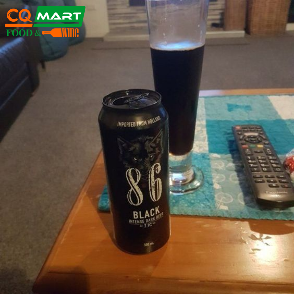 Bia 8.6 Black 7.9% Lon 500ml