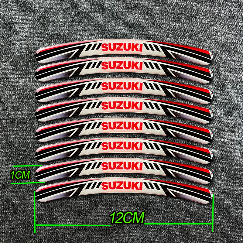 3D Reflective Motorcycle Car Wheels Hub Sticker for Suzuki