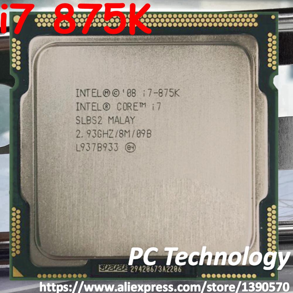 Origina Intel Core i7 875K CPU 2.93GHz 8M Quad-Core LGA1156 95W i7-875K  Processor Desktop CPU free shipping also sell i7 880 gubeng Lazada PH