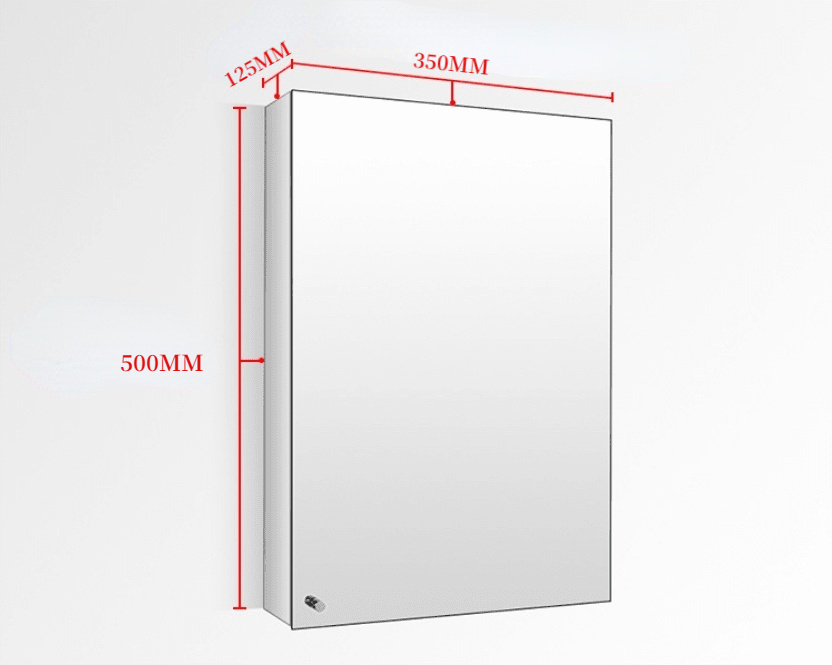 [SG Seller]Stainless Steel Mirror bathroom storage mirror