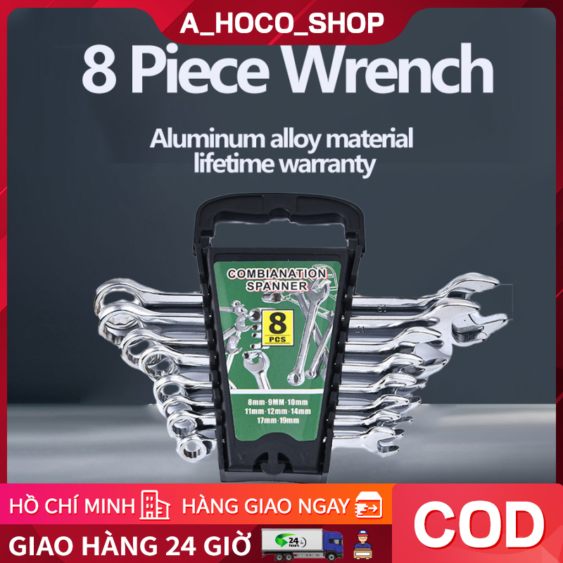 Cờ lê ống dầu cờ lê phanh miệng nĩa cờ lê chuyên dụng tháo rời ống dầu dụng cụ mở miệng sáu hai đầu dụng cụ bảo vệ ô tô