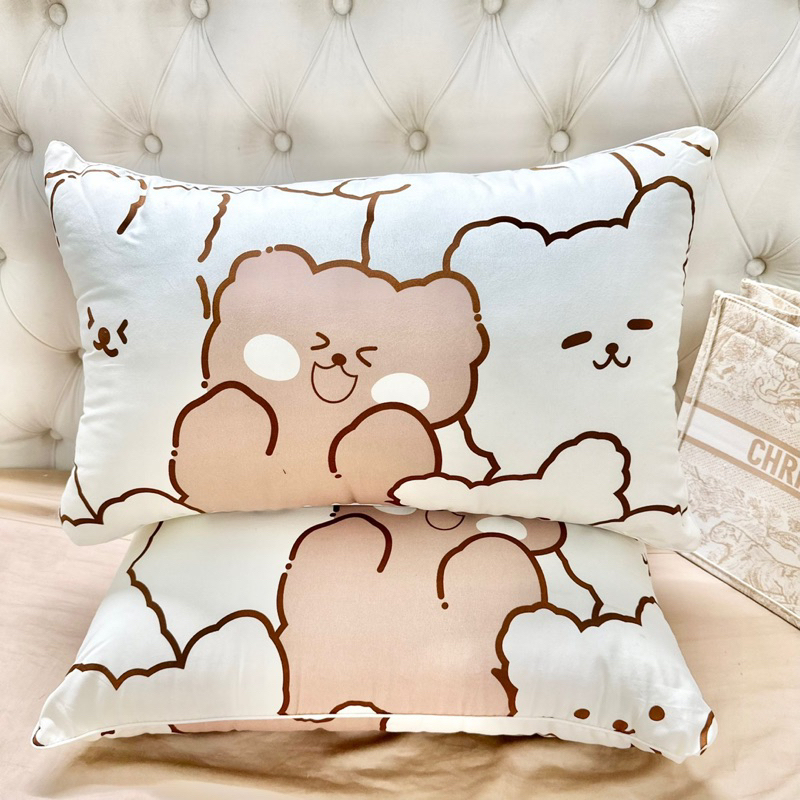 Vỏ Gối Đầu Cotton Đũi 45x65cm