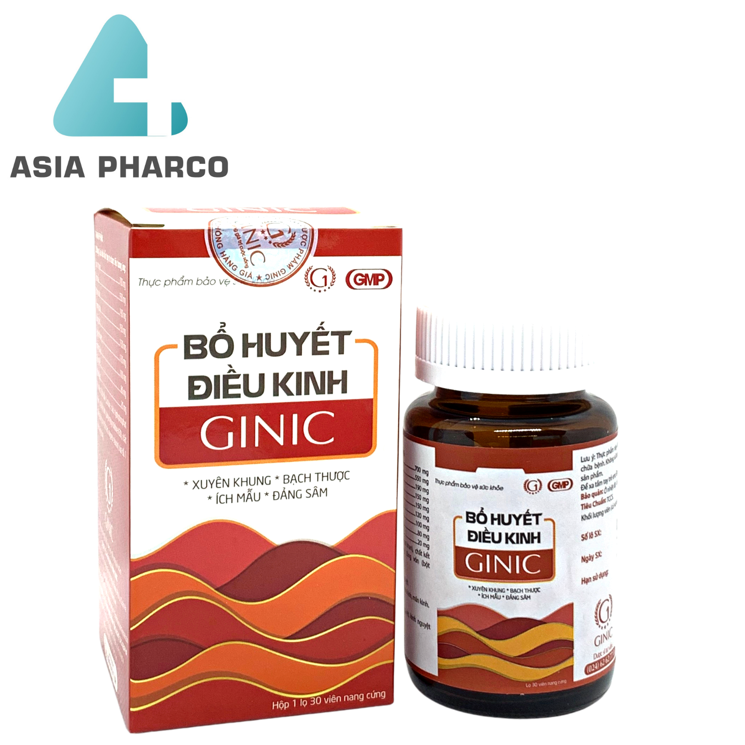 Bổ huyết điều kinh Ginic - Điều hoà kinh nguyệt, lưu thông khí huyết