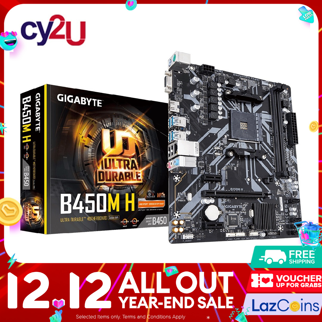 Gigabyte B450M H DDR4 rev. 1.1 AMD Socket AM4 Micro ATX