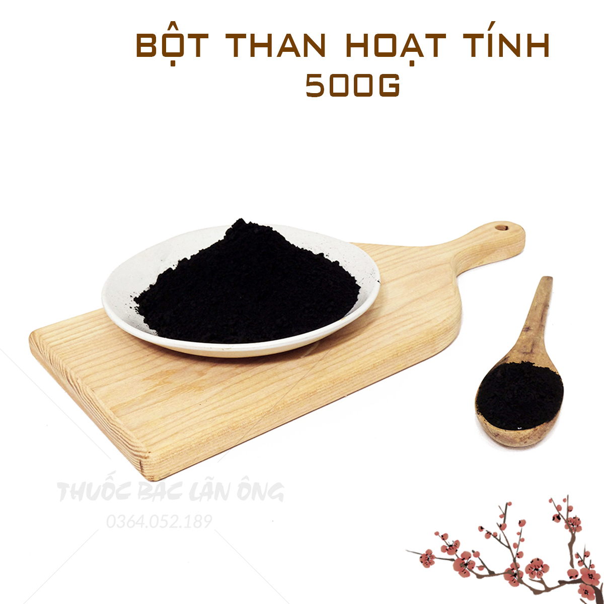 Bột than hoạt tính nguyên chất 500g
