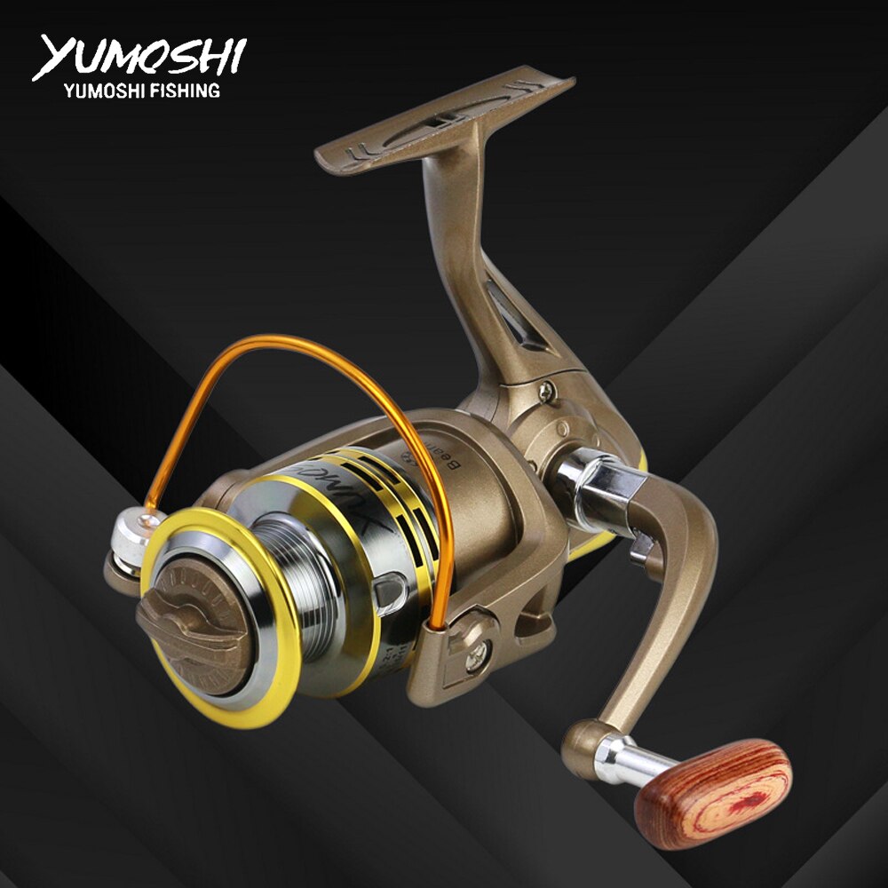 yumoshi wheels fish spinning fishing reel 5.5:1 12BB 1000-7000 series reel  Spinning wheel pesca Sea Rock lure fishing reels GS