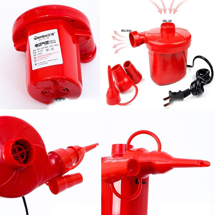 Bơm điện 2 chiều thổi hút và bơm phao bể bơi