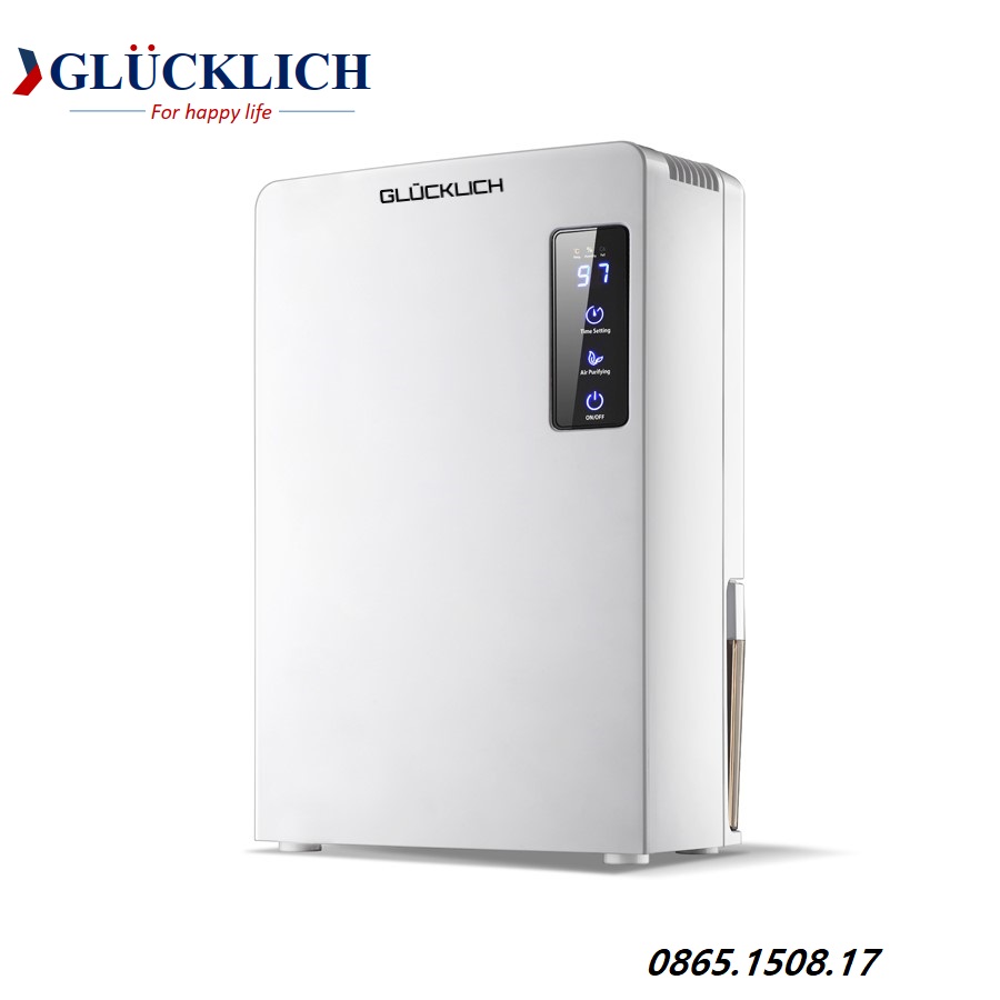 Máy hút ẩm lọc không khí Glucklich có hẹn giờ GL-2200A- Thương hiệu GLÜCKLICH của Đức – Hút ẩm và lọc không khí hiệu quả – Bảo hành 1 năm – Máy hút ẩm Wintem