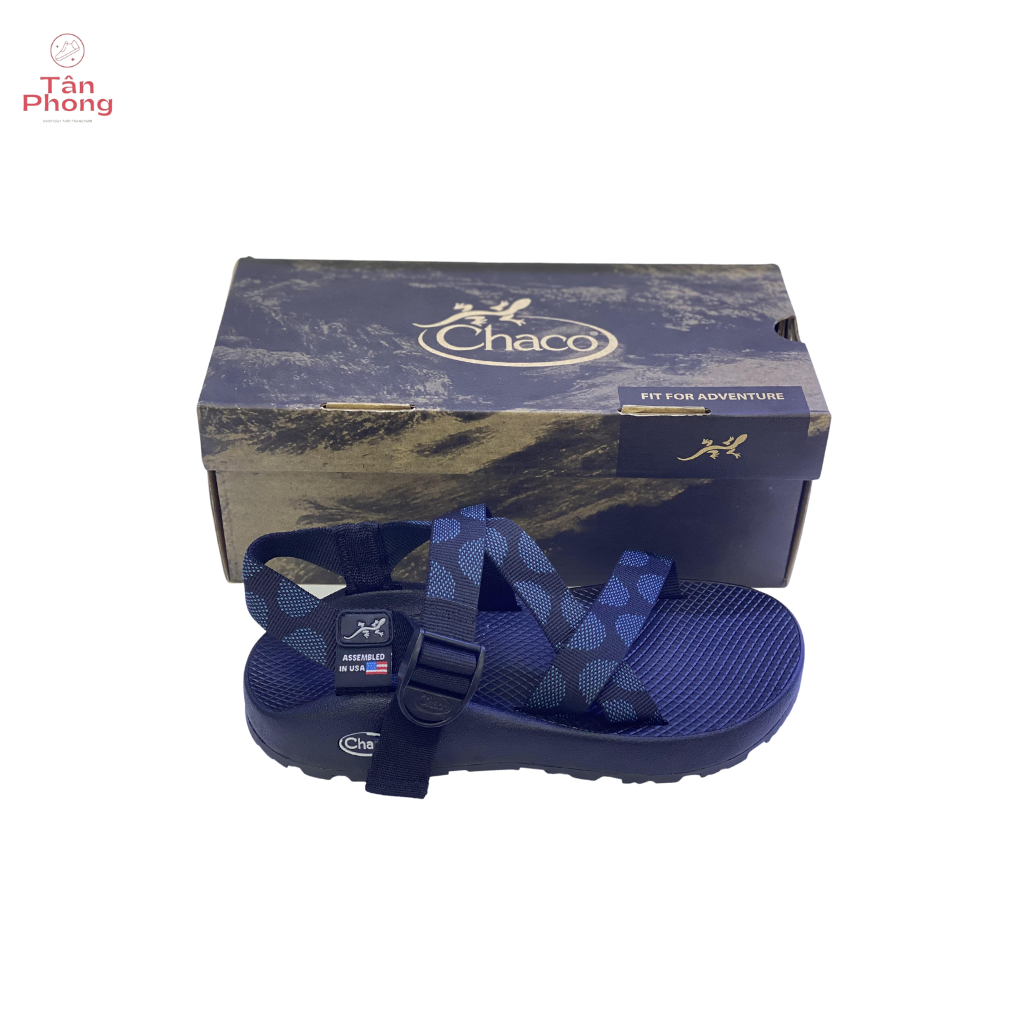 [Full hộp] Giày Sandal Chaco cao cấp - Xanh đen