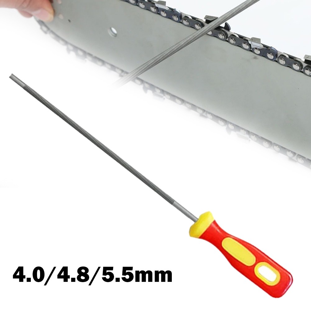 【UniRax】 Round Chainsaw Saw Chain Files Sharpener 4 0/4 8/5 5mm Optional Diameter 【Ready Stock】