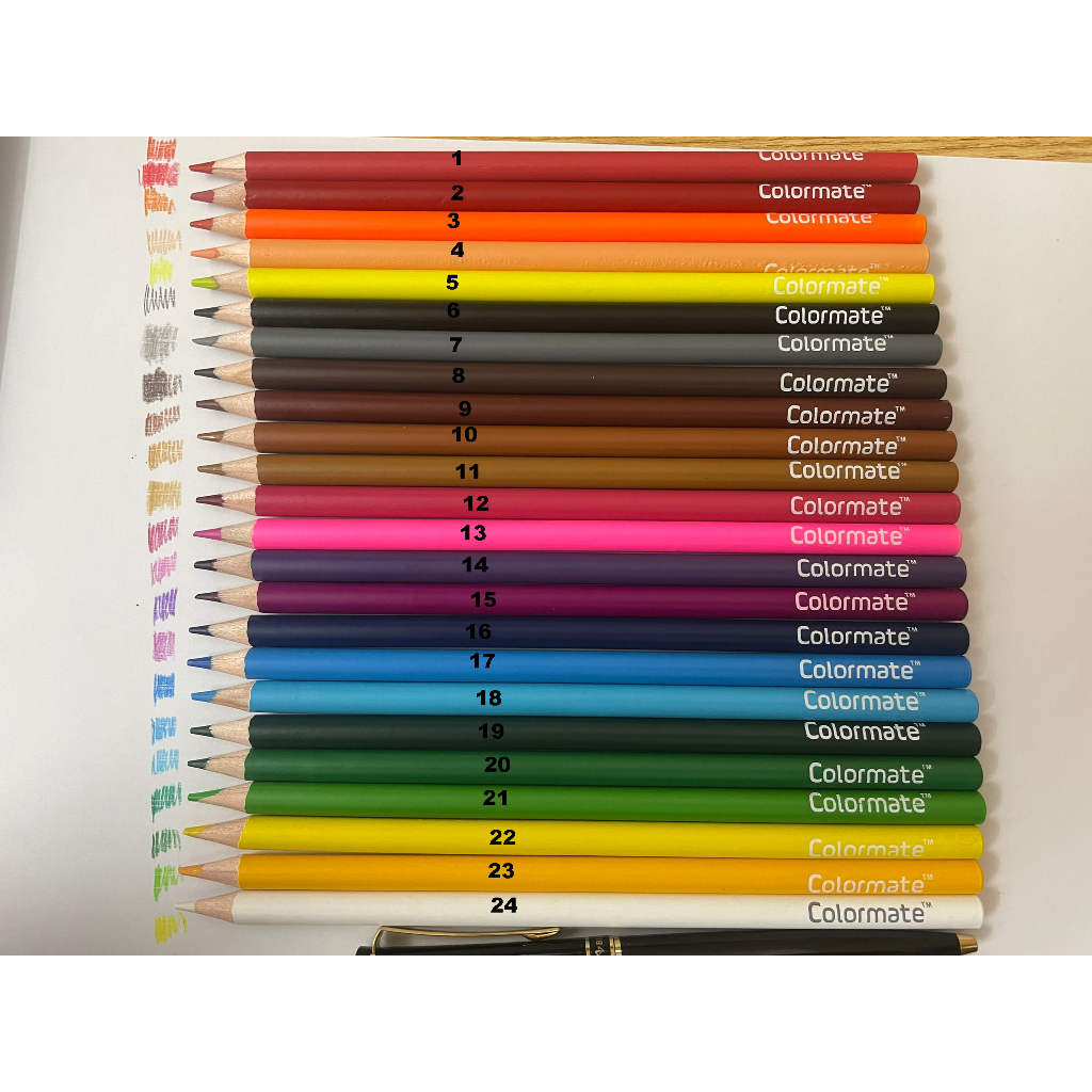 Bút chì màu nhiều màu thân gỗ cao cấp - colormate