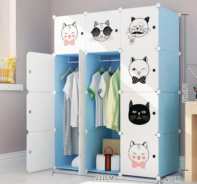 TỦ NHỰA LẮP GHÉP ĐA NĂNG 12 Ô